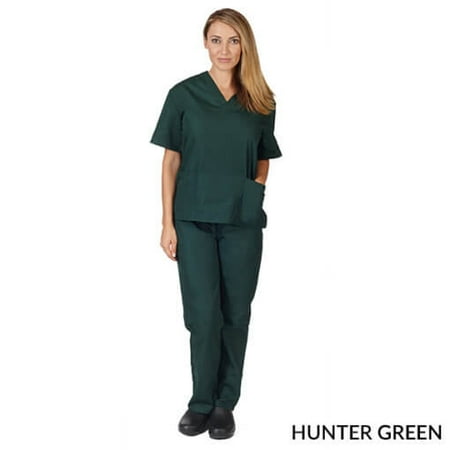 

NATURAL UNIFORMS WOMENS SOLID V-NECK SCRUB SET FREE SHIPPING
