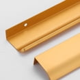 thumbnail image 3 of Finger Tab Handle Hogar Cocina Gabinetes Cajones Colección Long Center Oro 400 mm Zulema agarre invisible, 3 of 6