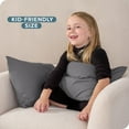 thumbnail image 3 of Bare Home Pillowcase Set - Premium 1800 Collection - Double Brushed - Ultra Soft - Toddler Size, Gray, 2 Count, 3 of 7