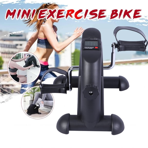 Homemart Under Desk Bike Pedal Exerciser - Portable Mini Trainer Bikes Desk Cycle, Leg Exerciser for Physical Therapy & Desk Exercise with LCD Display