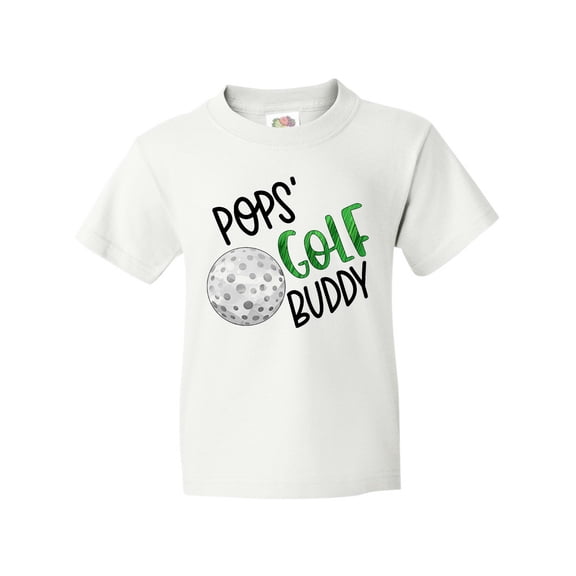 Inktastic Pops' Golf Buddy with Golf Ball Youth T-Shirt