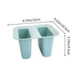 thumbnail image 3 of Large Plastic Sink Drain Basket Food Grade Double Drainer Vegetable Fruit Storage Basket Kitchen Organizer Dishwasher Safe Durable Green, 3 of 7