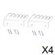 thumbnail image 1 of 4 X 2 Piezas De Clips Para Cables, Organizador De Cables Portátil Para El Hogar, La Oficina Y El Coche, Transparente, 1 of 8