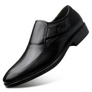 Plus Size 38-48 Men Formal Leather Office Wide Fit Wedding Party Slip on Casual Pointed Toe Business Shoes 16-8802
