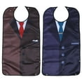 thumbnail image 1 of CUITING 2pcs Waterproof Adult Bibs Washable Saliva Towels Clothing Protectors (Assorted Color), 1 of 6