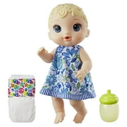 Baby Alive Lil\' Sips Baby Doll, Straight Blonde Hair, for Kids Ages 3 and up