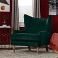 thumbnail image 2 of Finch Wyatt Wingback Chair Emerald Green, 2 of 9