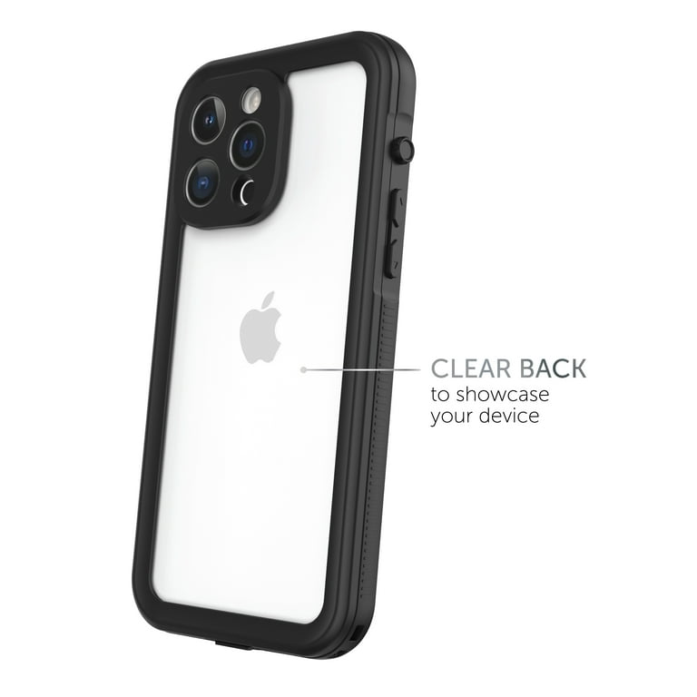 Encased Finger Loop Case, Designed for iPhone 15 Pro Max (2023) Hand Strap  Grip Cover with Soft-Touch Silicone Phone Holder (Crystal Clear)