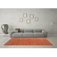 thumbnail image 3 of Ahgly Company Indoor Square Abstract Orange Modern Area Rugs, 6' Square, 3 of 4