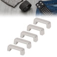 thumbnail image 1 of 20Pcs Arch Bridge Buckle,16.5x6x7mm Zinc Alloy Metal D Loop Connector Buckle Button Repairs Rivet Leather Decorative Rivet Set with Crossed Screw for Leather Projects, 1 of 7