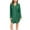 Green, variant on aidice Pajamas Dresses for Women Lapel Neck Button up Long Sleeve Comfy Soft Loose Night Dresses Pockets