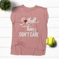 thumbnail image 2 of NanyCrafts' Softball Hair don't Care Flowy Muscle Tee, 2 of 2