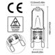thumbnail image 2 of 12Pack G9 Halogen Bulbs 33W 230V 2800K Warm White 380lm Clear Capsule Halogen Bulbs Dimmable No Flash No Flicker, 2 of 5