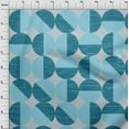 thumbnail image 4 of oneOone Silk Tabby Light Blue Fabric Geometric Abstract Polka Craft Projects Decor Fabric Printed By The Yard 42 Inch Wide, 4 of 4