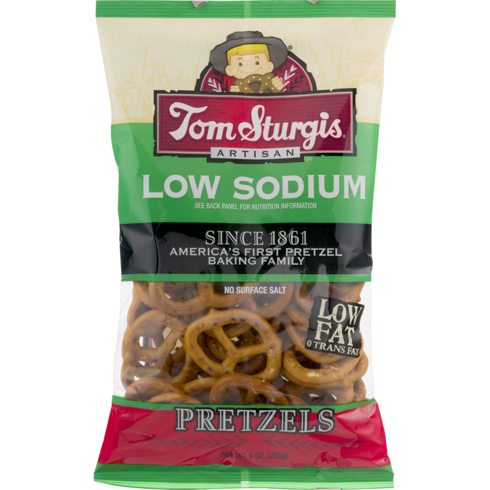 Tom Sturgis Artisan Low Sodium Little Ones Pretzels 9 oz. Bag (6 Bags