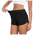 thumbnail image 3 of LWP Womens Running Shorts Quick Dry Sports Shorts High Waist Athletic Workout with Liner Zipper Pockets, 3 of 11