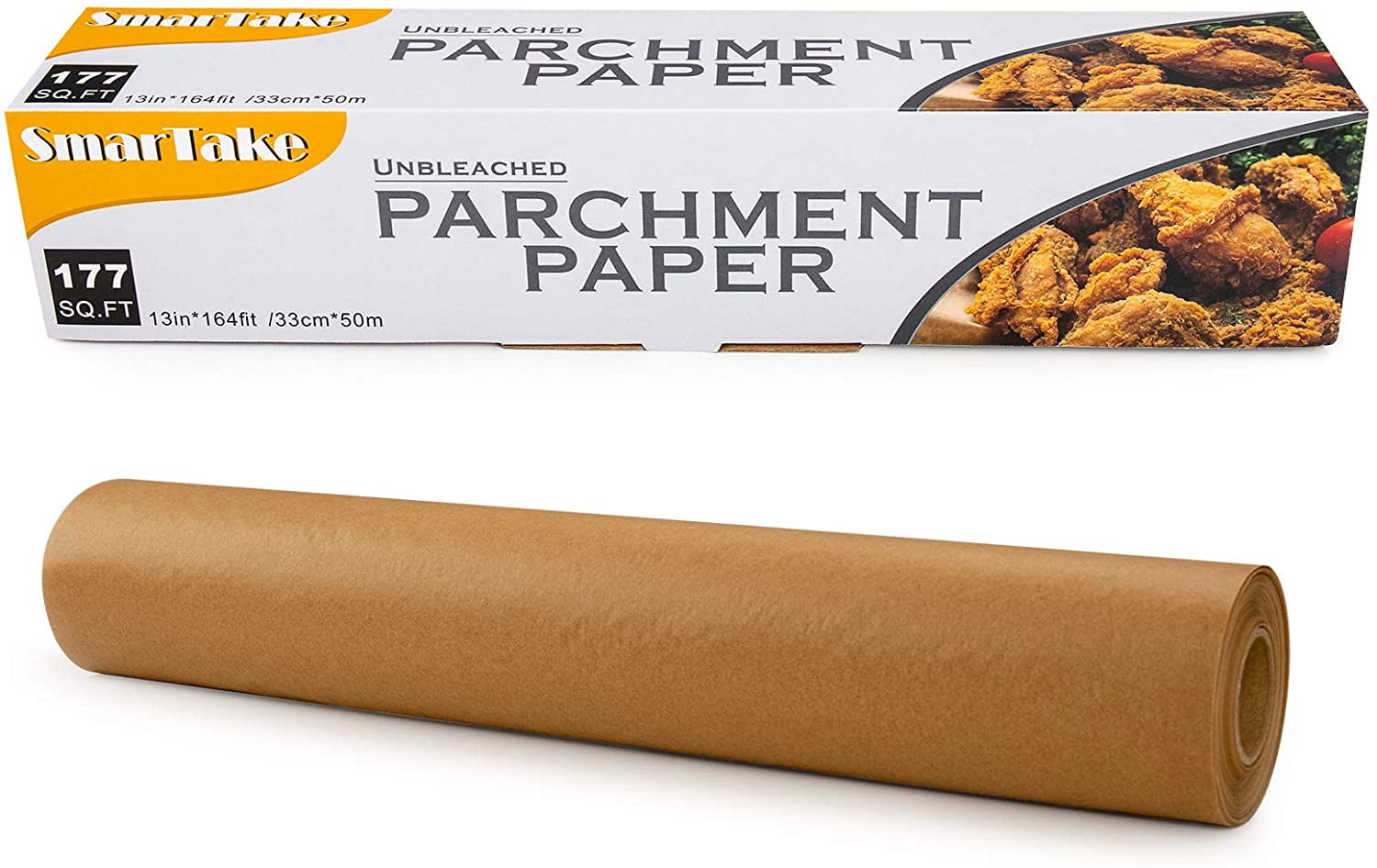 HTWW Parchment Paper, 13 in × 164 ft (177 Sq. Ft) NonStick Baking