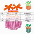 thumbnail image 3 of WXFAZCVU Baby Girl Halloween Outfit Pumpkin Romper Sleeveless Bodysuit Cute Clothing Set Size 6-12 Months, 3 of 4
