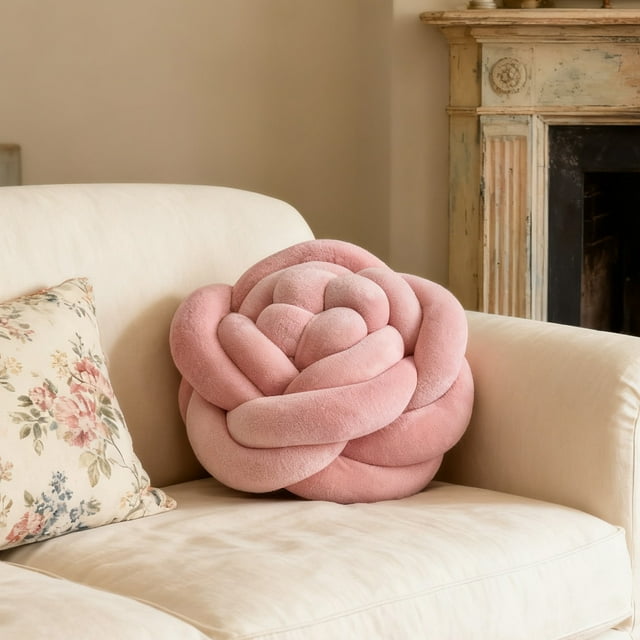 Cojn Decorativo Para Respaldo De Sof, Tejido a Mano, Con Estampado De Rosas, 40 X 50 Cm, 100 Algodn, Diseo De Rosas Vibrantes, Para Decorar El Sof De La Sala De Estar O La Silla Del, UKHBMC