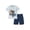 a-Navy, variant on WhouRiu Boys Casual Outfits Short Sleeve Cartoon Graphic Tees And Shorts Sets Kids Summer Clothes