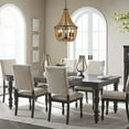 thumbnail image 3 of Vanity Art 5 Light Candle Style Empire Chandelier with Beaded Accents | Modern Hanging Lighting, Ceiling Lights Fixtures for Kitchen Dining Room Living Room Bed Room Kitchen SYB3215RB-DK, 3 of 10