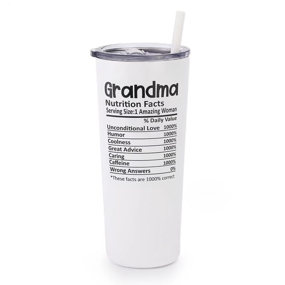Grandma Tumbler - 22oz - Insulated Stainless Steel Grandma Cup - Grandma Mug - Grandma Birthday Gifts from Grandkids