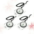 thumbnail image 4 of Miangastore 3Set Safety Compass Assorted Color Square Glass Oil Magnet Plastic 2.8x1.9in, 4 of 8