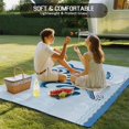 thumbnail image 4 of Navy Blue Whale Outdoor Rug for Patio/Deck/Porch, Non-Slip Large Area Rug 3 x 5 Ft, Summer Coastal Bubbles Ocean Waves Indoor Outdoor Rugs Washable Area Rugs, Reversible Camping Rug Carpet Runner, 4 of 8