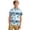 0#Light Blue92, variant on Lullu Toddler Boys Polo Shirt Allover Print Short Sleeve Tshirt Top Breathable Golf Shirt, Sizes 3-4