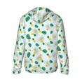 thumbnail image 3 of Kdxio Pineapple Print Women Men Sun Protection UPF 50+ Jackets Zip Up Long Sleeve Hoodie Hiking Lightweight with Pockets, 3 of 8