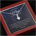 thumbnail image 4 of Petit Ribbon, Mother Of The Groom Gift From Son To Mom Wedding Gift From Son Wedding Gift From Groom Mom Necklace Wedding Gift From Son, Necklaces with Meaningful Messages Card Inside, 4 of 6