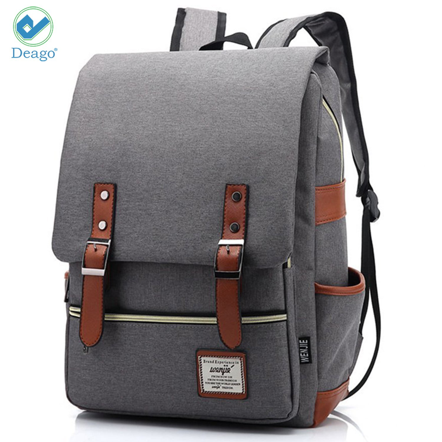 Deago - Deago Vintage Laptop Backpack For Women Men School College ...