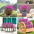 thumbnail image 5 of Artificial Flowers for Outdoors Fake Calla Lily Flowers Faux Plastic Plants UV Resistant Spring Summer Flowers for Garden Porch Patio Office Window Box Table Home Decorations, Fuchsia, 5 of 5