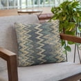 thumbnail image 6 of Plutus Brands Blue Plutus Wave Chevron Luxury Throw Pillow 20 in x 26in, Double Sided 20" x 26" Standard, 6 of 8