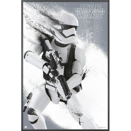 Star Wars: Episode VII - The Force Awakens - Framed Movie Poster / Print (Stormtrooper) (Size: 24