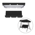 thumbnail image 6 of Colaxi Garden Swing Chair Canopy Cover Kit Sunproof Accessories Easily Install for Lawn Yard Top Cover and Cushion Cover Replacement Black, 6 of 8