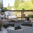 thumbnail image 6 of Addison Rugs Chantille Indoor/Outdoor Transitional Geometric Blue Washable Round Rug, 8' x 8', 6 of 6