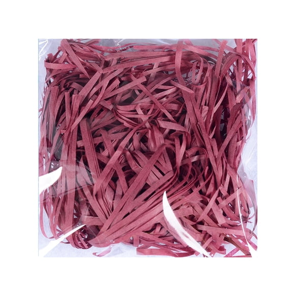 Billuyoard Trituras de rafia de papel arrugado Material de relleno embalaje DIY confeti boda fiesta Vino rojo HA060944-18