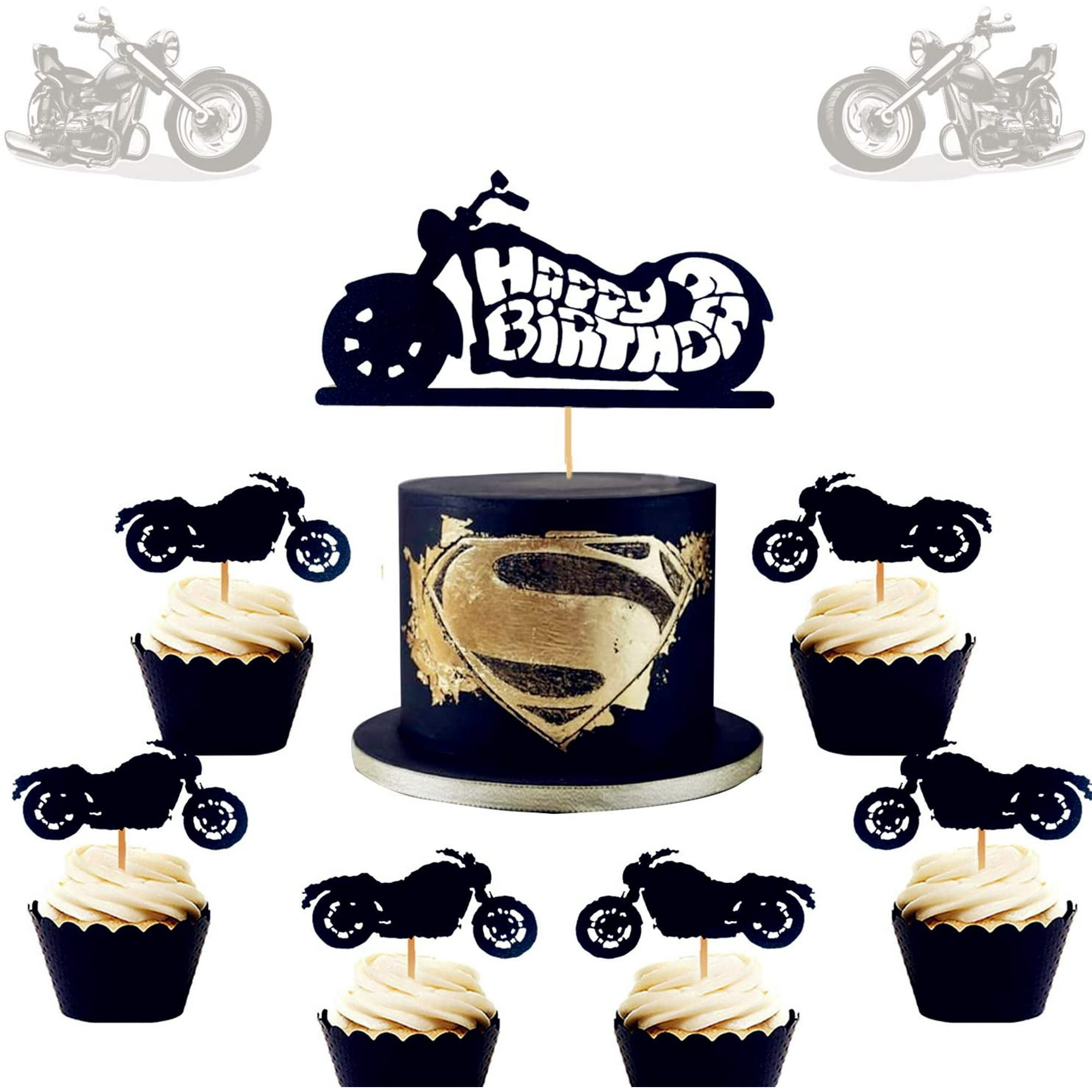 Décoration De Gâteau Moto, Décoration De Gâteau Motard, Décoration