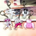 thumbnail image 2 of LLavero de músculo Sanrio divertido, Anime, Hello Kitty, Kawaii, niñas, Fitness, Macho, My Melody, mochila, pareja, colgante, juguete, regalo, 2 of 4