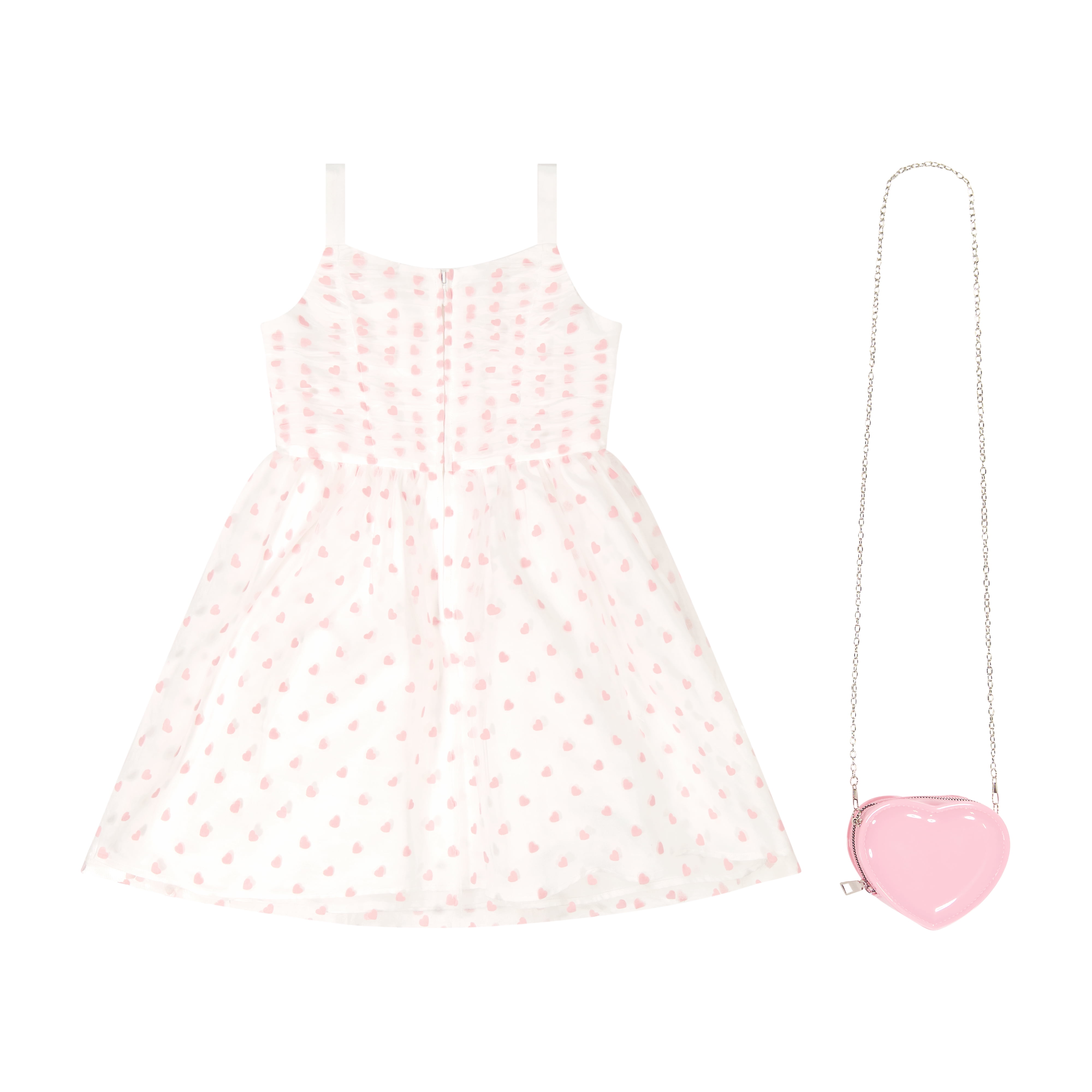Kensie Girl Valentines Day Dress with Heart Bag, Sizes 4-12