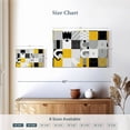 thumbnail image 4 of Elephant Stock Abstract Geometric Concept Wall Art - Horizontal Canvas Wall Art - Living Room Wall Decor - Abstract Canvas - Yellow And Black Decor - 12" x 8", 4 of 8