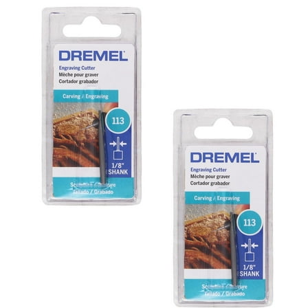 Dremel 113 Engraving Cutting Bit for 4000, 400, 398, 395 (2-Pack)