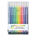 thumbnail image 2 of AKEGAMN Clearance! Glitter Gel Pens 12 Colors Gel Pens For Coloring Metallic Colorful Pen Tip Markers Colored Gel Pens For Adult Coloring Books Pen Roll Pens 5ml PLENTY OF INK FOR CREATIVITY - gel p, 2 of 6