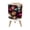 Color 5, variant on Small Trash Can with Lid Watercolor Floral Shades Blue Grey Leaves 1.8 Gallon Dog Proof Trash Can Round Garbage Can Waste Bin Wastebasket for Bathroom Bedroom Living Room