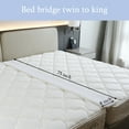 thumbnail image 5 of Jakoola Foam Bed Bridge Twin To King Converter, Bed Filler for Small Gap between  Mattresses, Bed Seam Connector for TWIN XL, Split King Bed, Hotel Guest Room, Family Stayovers, White, 5 of 9