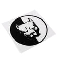 thumbnail image 4 of Ximing 5 Count 4.7x4.7 Inch Reflective Stickers Dog Head Warning Appliques Black, 4 of 10