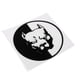 thumbnail image 4 of Calcomanías de advertencia Macarena 5 unidades 12 cm x 12 cm Negro, 4 of 8