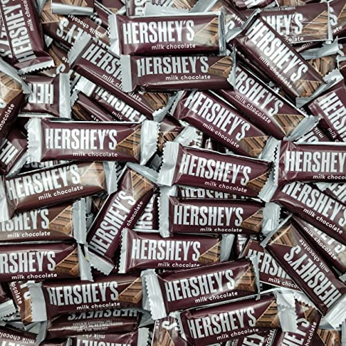 HERSHEY'S Milk Chocolate Snack Size Candy Bar, 5 Pound