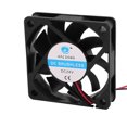 thumbnail image 1 of Unique Bargains DC 24V 60 x 60 x15mm Computer Cooling 9 Vanes Brushless Cooling Fans, 1 of 1